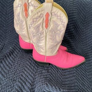 Dan post pink cowboy boots size 8